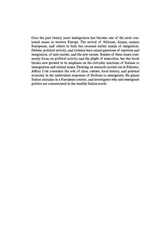 ﻿نژادپرستی جدید در اروپا: قوم نگاری سیسیلی