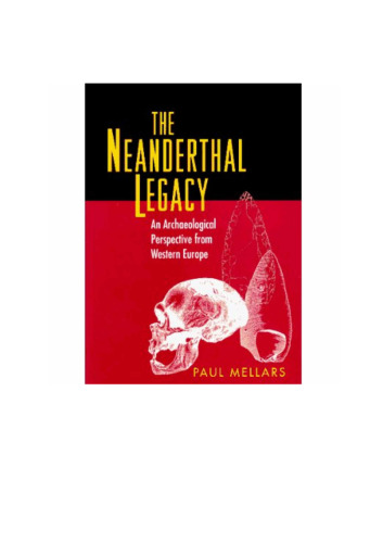 ﻿میراث نئاندرتال - دیدگاه باستان شناسی از اروپای غربی