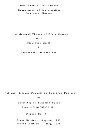 ﻿نظریه کلی فضاهای فیبر دار با ساختار (پروژه تحقیقاتی بنیاد ملی علوم در مورد هندسه فضای عملکرد: گزارش)