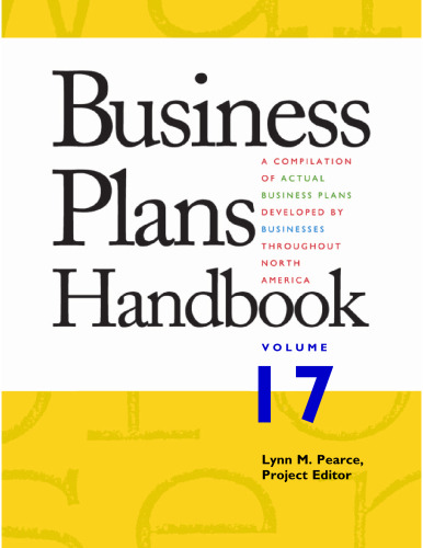 ﻿کتاب راهنمای طرح های کسب و کار، جلد 17