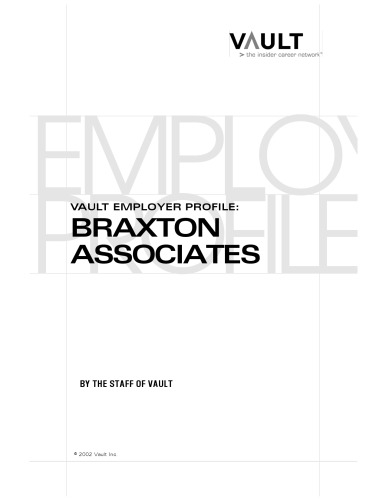 ﻿Vep: Braxton Associates (Deloitte Consulting سابق) 2003