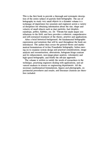 ﻿هولوگرافی میدان ذرات