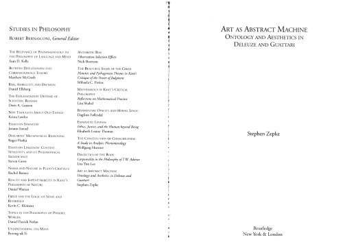 ﻿هنر به عنوان ماشین انتزاعی: هستی شناسی و زیبایی شناسی در دلوز و گاتاری