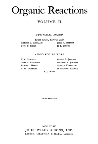 ﻿واکنش های آلی - جلد 2