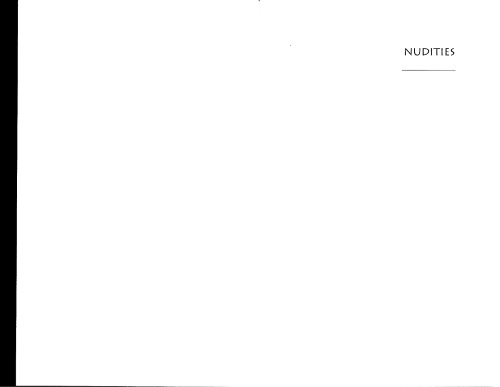 ﻿برهنگی (مریدین: زیبایی شناسی عبور)