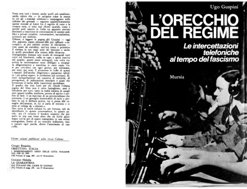 ﻿گوش رژیم. شنود تلفن در زمان فاشیسم