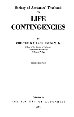 ﻿کتاب درسی انجمن آکچوئرها در مورد حوادث غیرمترقبه زندگی چاپ دوم