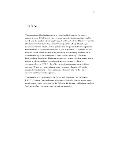 ﻿مزایای آموزشی و فرصتهای مأموریت افسر در اختیار اعضای خدمات نظامی ایالات متحده (گزارش مونوگرافی رند شرکت رند)