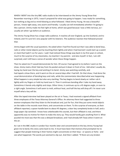 ﻿اوری گلر، داستان من.