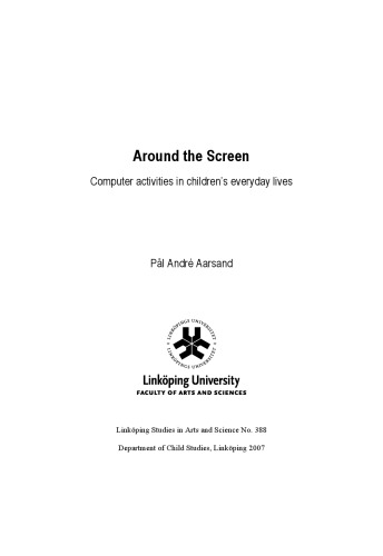 ﻿اطراف صفحه نمایش: فعالیت های کامپیوتری در زندگی روزمره کودکان