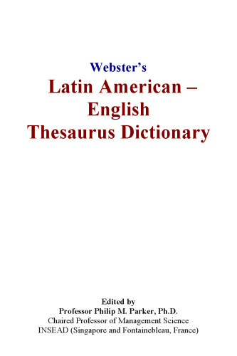 ﻿دیکشنری Websters American Latin - English Thesaurus