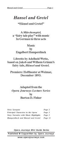 ﻿هانسل و گرتل (سری راهنمای کوچک سفرهای اپرا)