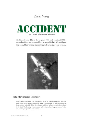 ﻿تصادف - مرگ ژنرال سیکورسکی