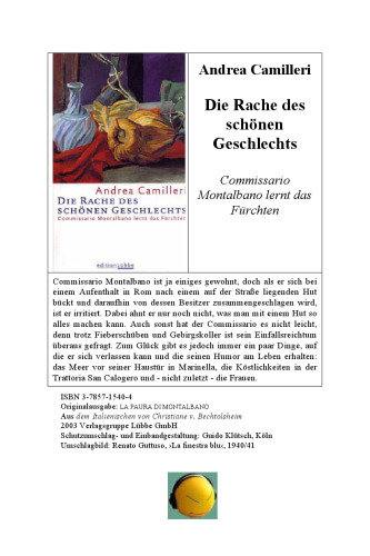 ﻿انتقام جنس زیباتر: بازرس مونتالبانو یاد می گیرد که بترسد
