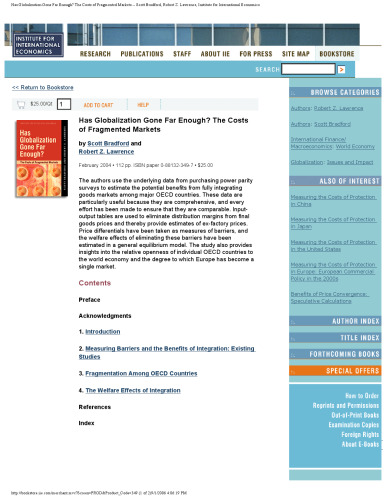﻿آیا جهانی شدن به اندازه کافی پیش رفته است: هزینه های بازارهای تکه تکه شده