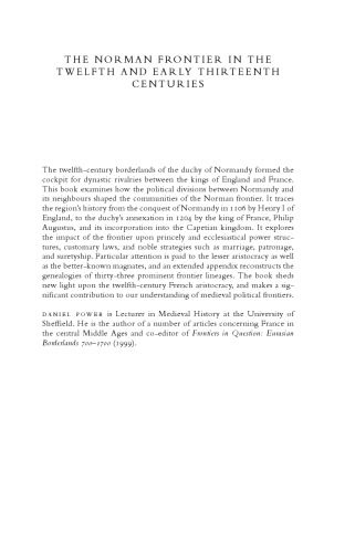 ﻿مرز نورمن در قرن دوازدهم و اوایل قرن سیزدهم