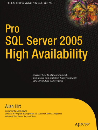 ﻿Pro SQL Server 2005 در دسترس بودن بالا