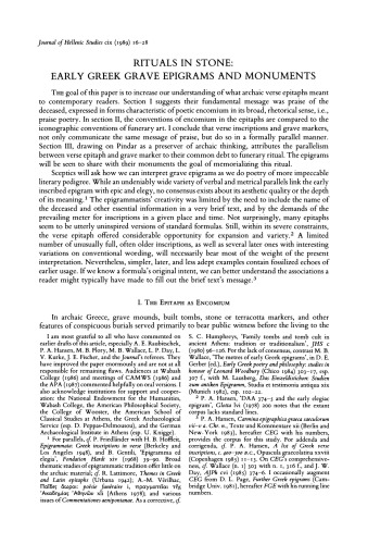 ﻿تشریفات در سنگ. آثار و بناهای تاریخی یونان اولیه