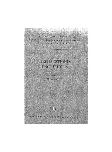 ﻿Hephestionis Enchiridion