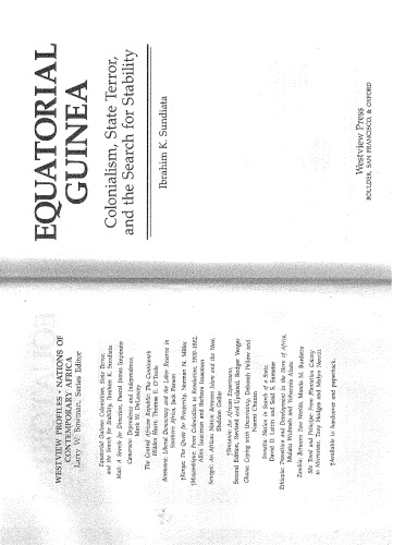 ﻿گینه استوایی: استعمار، ترور دولتی و جستجوی ثبات