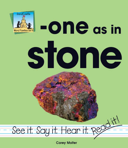 ﻿One As in Stone (Word Families Set 8)