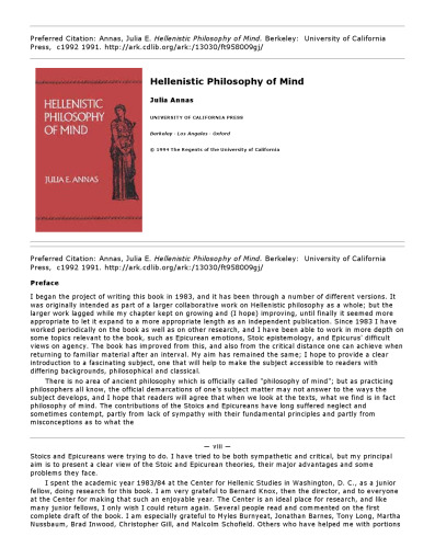 ﻿فلسفه ذهن هلنیستی (فرهنگ و جامعه هلنیستی، 8)