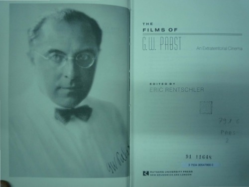 ﻿فیلم های G.W. پابست: سینمای فراسرزمینی (فیلم‌های سری چاپی)