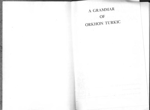 ﻿دستور زبان اورخون ترکی (اورالیک و آلتایی)