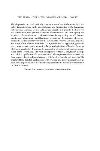 ﻿دادگاه بین المللی کیفری دائمی: مسائل حقوقی و سیاستی (مطالعاتی در حقوق بین الملل)