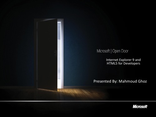 ﻿اینترنت اکسپلورر 9 و HTML5 برای توسعه دهندگان