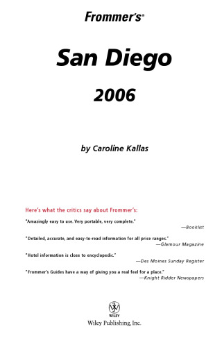 ﻿Frommer's San Diego 2006