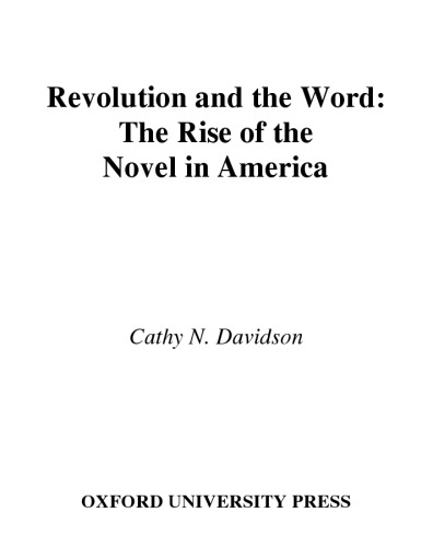 ﻿انقلاب و کلمه: ظهور رمان در آمریکا