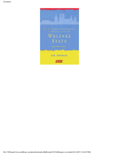 ﻿پیامدهای اقتصادی بازگرداندن دولت رفاه (سخنرانی مونیخ)