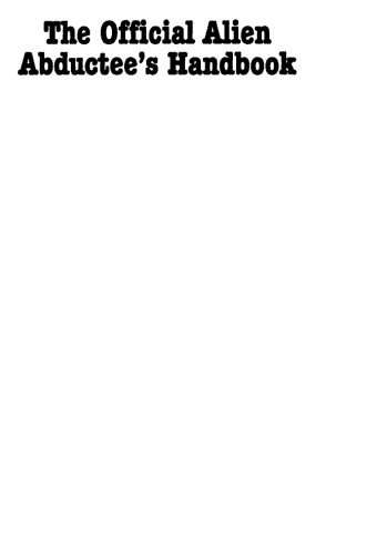 ﻿کتاب رسمی ربوده شده بیگانه (طنز)