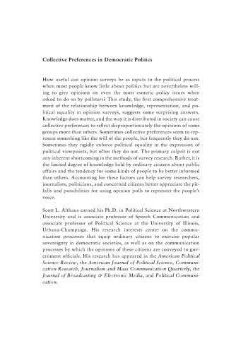 ﻿ترجیحات جمعی در سیاست دموکراتیک: نظرسنجی ها و اراده مردم