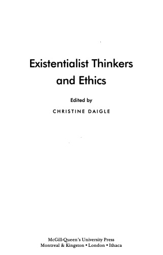 ﻿متفکران و اخلاق اگزیستانسیالیست