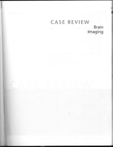 ﻿Brain Imaging: Case Review Series