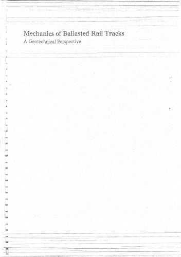 ﻿مکانیک خطوط راه آهن بالاست: دیدگاه ژئوتکنیکی