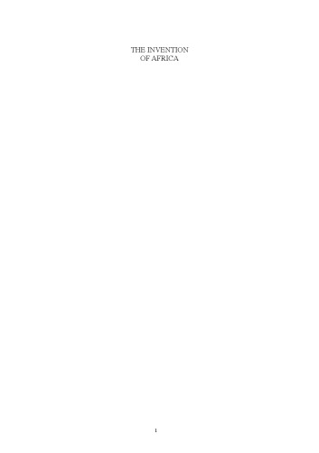 ﻿اختراع آفریقا: گنوسیس، فلسفه و نظم دانش (نظام های فکری آفریقایی)