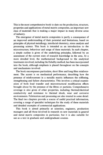 ﻿مقدمه ای بر کامپوزیت های زمینه فلزی (سری علوم حالت جامد کمبریج)