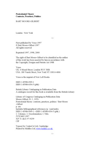 ﻿نظریه پسااستعماری: زمینه ها، رویه ها، سیاست