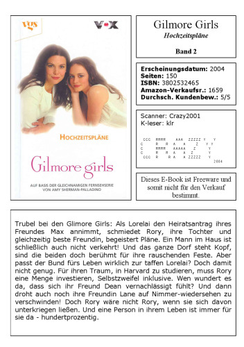 ﻿Gilmore Girls 2. برنامه های عروسی.