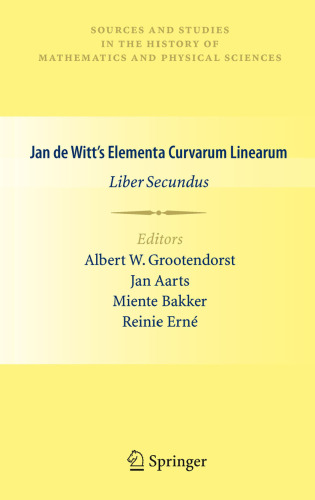 ﻿Elementa Curvarum Linearum از Jan de Witt: Liber Secundus