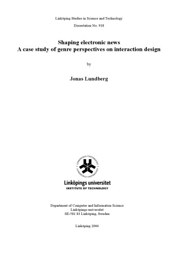 ﻿شکل‌دهی اخبار الکترونیک: دیدگاه‌های ژانر در طراحی تعامل