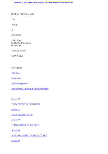 ﻿کتاب اسرار: باز کردن ابعاد پنهان زندگی شما