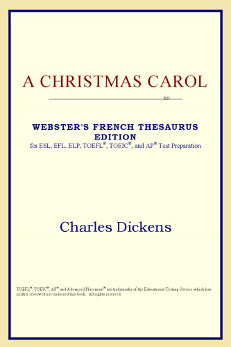 ﻿A Christmas Carol (نسخه اصطلاح نامه فرانسوی وبستر)