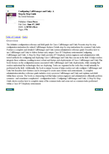 ﻿پیکربندی CallManager و Unity: راهنمای گام به گام