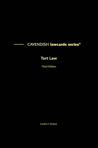 ﻿Cavendish: Tort Lawcards