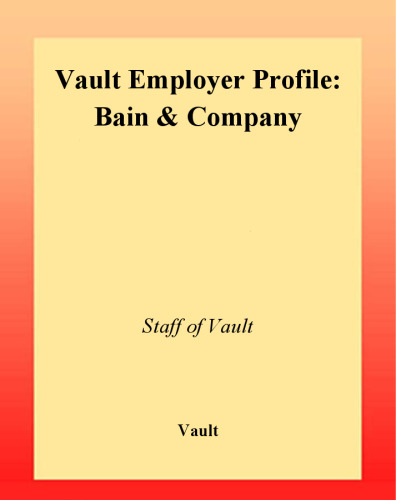 ﻿VEP: Bain & Company 2003 (Vault Employer Profile)