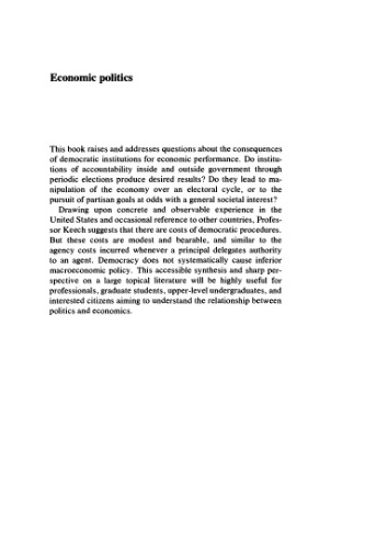 ﻿سیاست اقتصادی: هزینه های دموکراسی